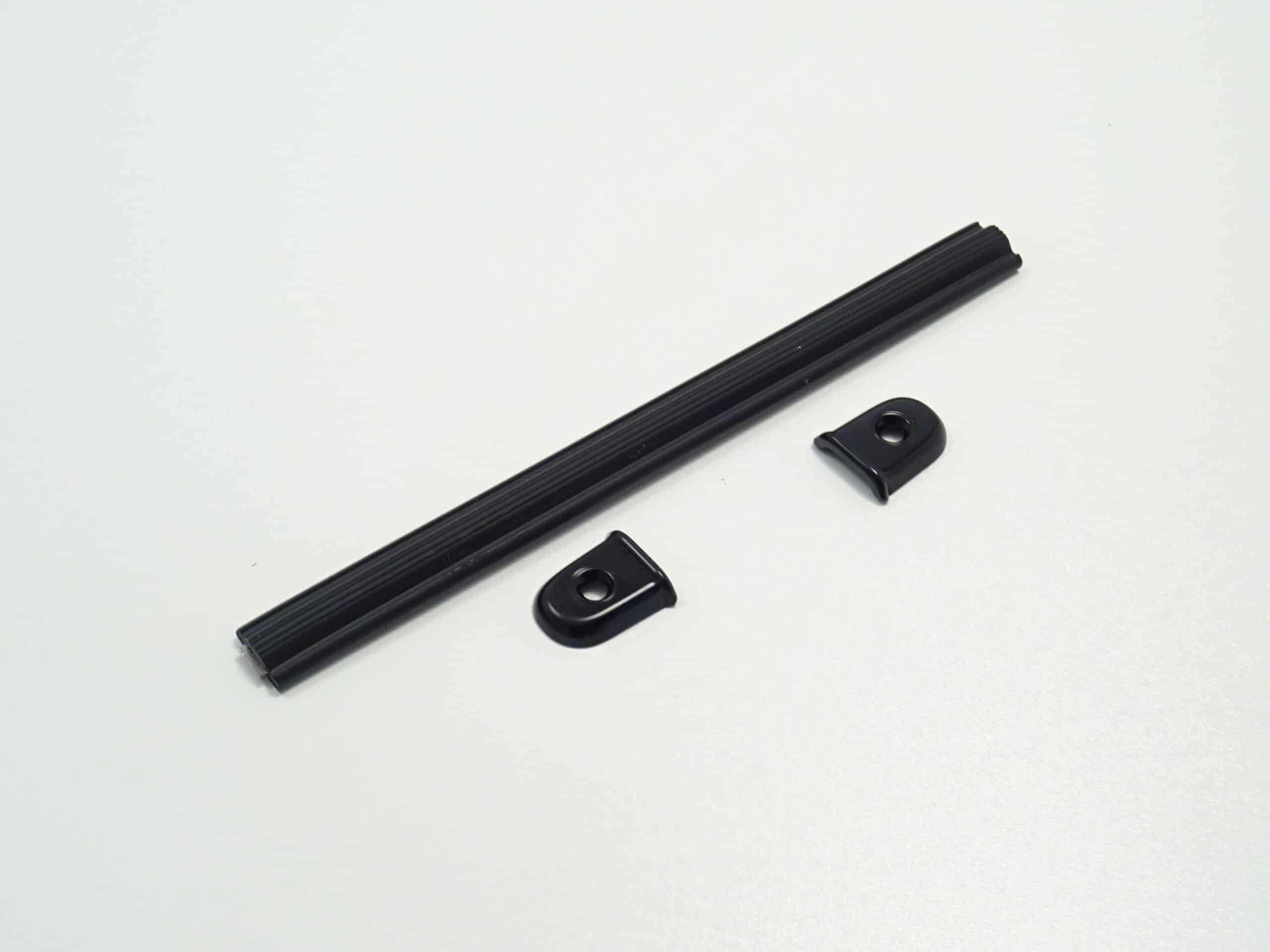 Poignée de maintien du verrou de la capote Embouts noirs Fiat 124 Spider