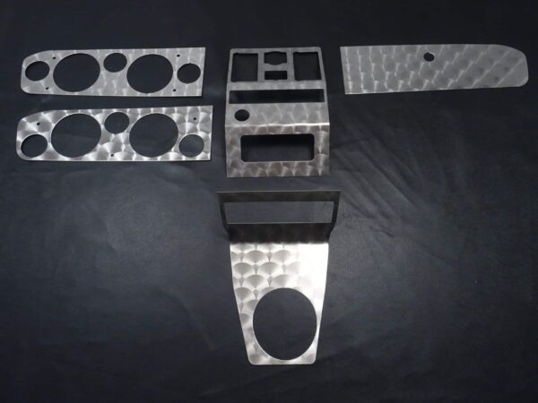 Kit di rifiniture in acciaio inox DS spazzolato Fiat 124 Spider