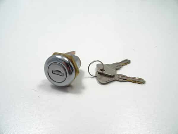Serrure de coffre hayon version chromée Fiat 124 Spider