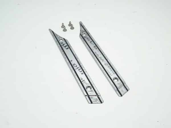 Juego de reequipamiento de moldura cromada para panel lateral superior hasta -82 incl. 4x tornillos Fiat 124 Spider