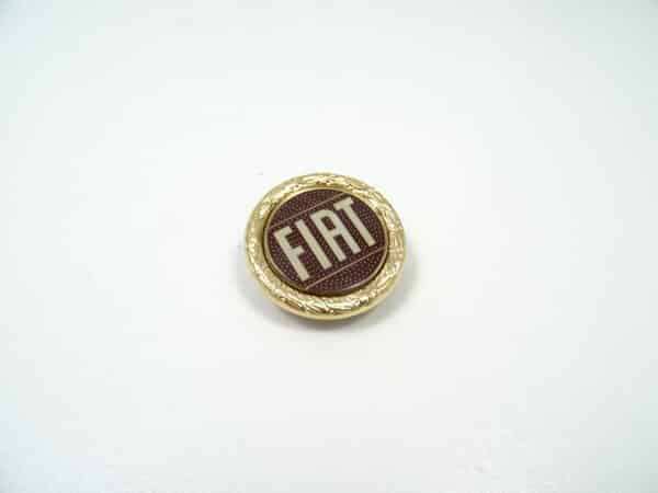 Emblema "FIAT" in plastica bronzo anteriore o posteriore (55 mm) fino a 82 Fiat 124 Spider