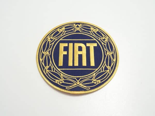 Emblema in tessuto Fiat 15cm da stirare su Fiat 124 Spider