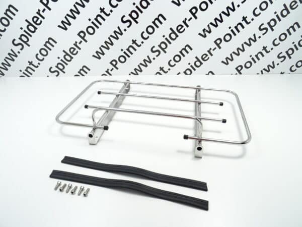 Portabagagli in acciaio inox 82x55cm "base ferro piatto" Fiat 124 Spider
