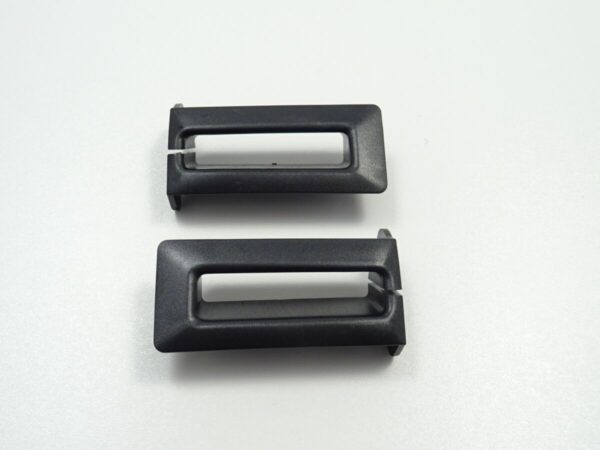 Guide per cinture di sicurezza (2 pezzi) laterali sul sedile posteriore 79-85 nero Fiat 124 Spider