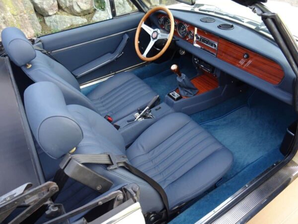 Vinyl leather interior, color of your choice including removal / installation Fiat 124 Spider