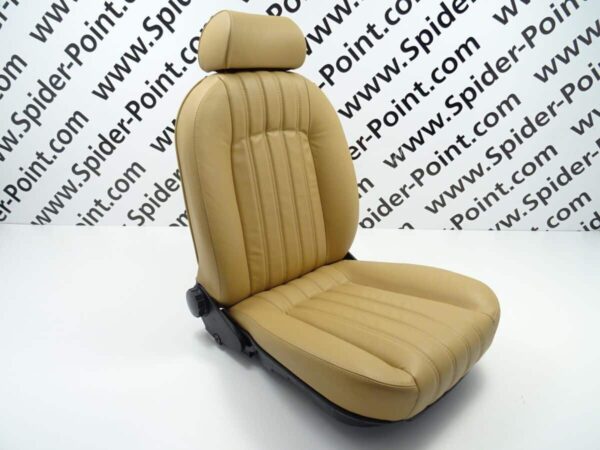 Sièges universels (2 pièces) cuir beige 83-85 Europe Fiat 124 Spider