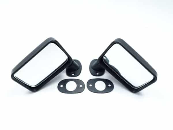 Jeu de rétroviseurs 79-82 plastique noir FIAT 124 Spider