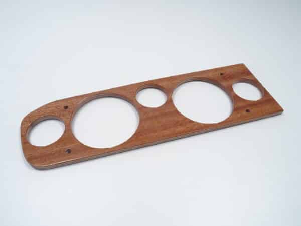 Pannello strumenti in legno 83-84 mogano (4 fori) FIAT 124 Spider