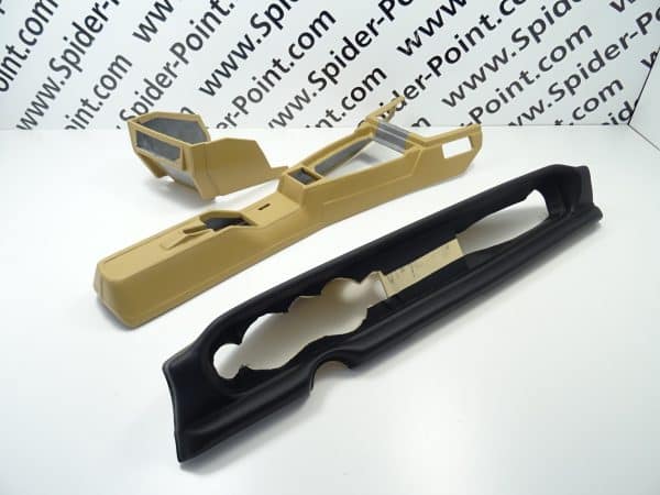 Cruscotto, console radio e console centrale 66-82 in pelle personalizzata FIAT 124 Spider