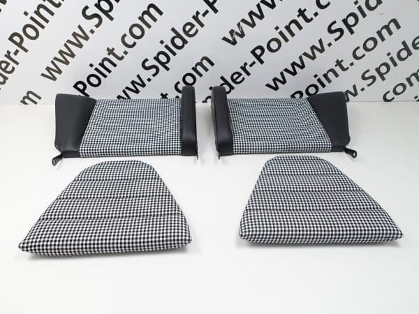 Asientos traseros 2 piezas cuero negro Porsche